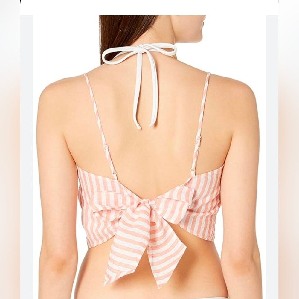 A New Day Pink and White Striped Top